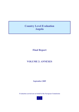 Country Level Evaluation Angola