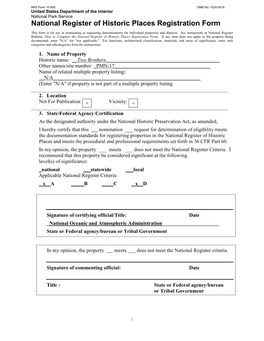 National Register of Historic Places Registration Form