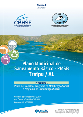 Produto 1 – Plano Municipal De Saneamento Básico