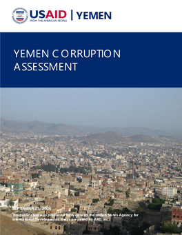 Yemen Yemen Corruption Assessment
