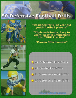 50 Defensive Youth Football Drills