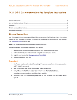 TC-5 Template Instructions