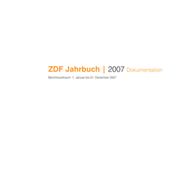 ZDF Jahrbuch 2007 Band 2