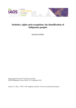 The Identification of Indigenous Peoples
