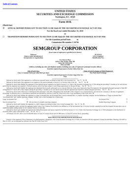 SEMGROUP CORPORATION (Exact Name of Registrant As Specified in Its Charter)