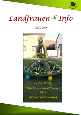 Erster Platz Osterbrunnenwettbewerb 2019 Ortsverein Tonndorf