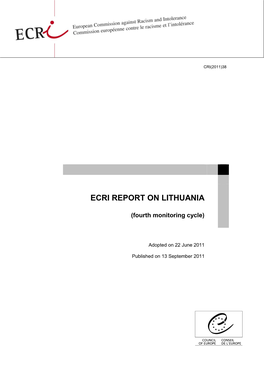Ecri Report on Lithuania