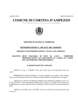 Comune Di Cortina D'ampezzo