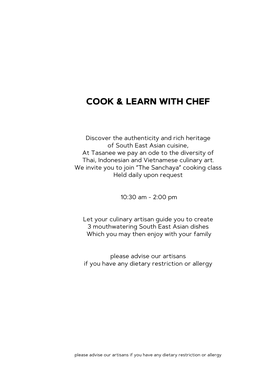 Cook & Learn with Chef