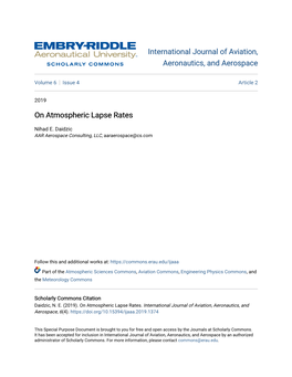 On Atmospheric Lapse Rates