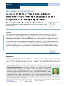 A Sense of Time of the Glucocorticoid Circadian Clock: from the Ontogeny