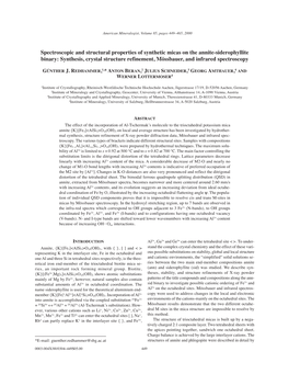 Synthesis, Crystal Structure Refinement, Mössbauer, and Infrared Spectroscopy