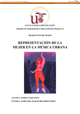 Representación De La Mujer En La Música Urbana