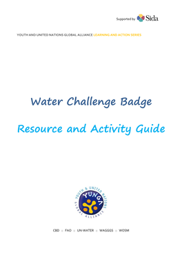 Water Challenge Badge Resource and Activity Guide