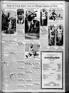 Some of Uncle Sam's Aces in Olympic Games at Paris Heall X«')]N