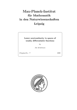 Lower Semicontinuity in Spaces of Weakly Differentiable Functions