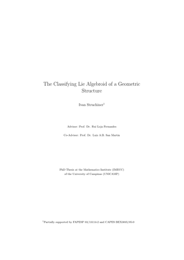 The Classifying Lie Algebroid of a Geometric Structure