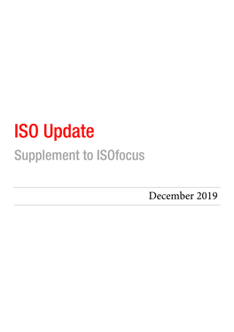 Isoupdate December 2019