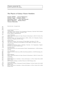 Arxiv:1810.00890V2 [Astro-Ph.CO] 4 Jan 2019 Bologna, Italy 2 Stephen Walker Et Al