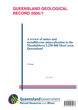 Queensland Geological Record 2005/01