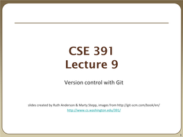 CSE 391 Lecture 9