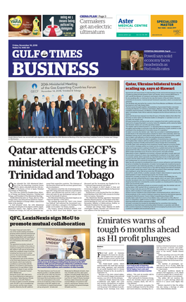Qatar Attends GECF's Ministerial Meeting in Trinidad and Tobago