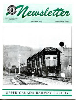 UPPER CANADA RAILWAY SOCIETY 2 « UCRS Newsletter « February 1991
