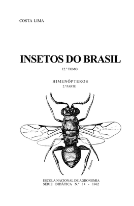 Insetos Do Brasil 12.° Tomo