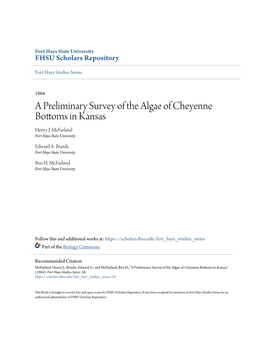 A Preliminary Survey of the Algae of Cheyenne Bottoms in Kansas Henry J