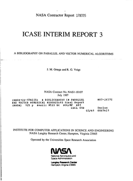 Icase Interim Report 3