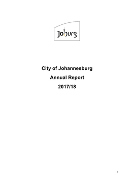 2017/18 Annual Report Provides Detailed Information on the City’S Performance