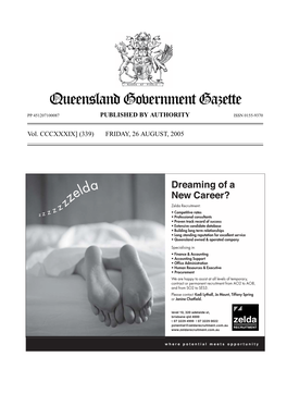 Queensland Government Gazette