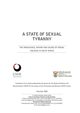 A State of Sexual Tyranny