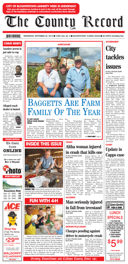 Baggetts Are Farm Family of the Year