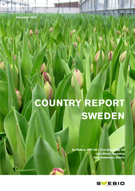 Country Report Sweden