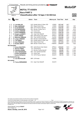 R Race CLASSIFICATION