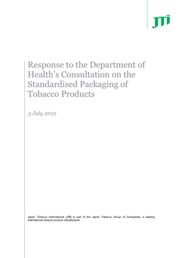 Response to the Department of Health's Consultation on The