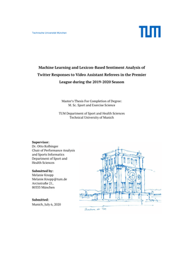 Machine Learning and Lexicon-Based Sentiment Analysis of Twitter Responses to Video Assistant Referees in the Premier League During the 2019-2020 Season