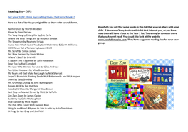 EYFS Let Your Light Shine by Reading These Fantastic Books!