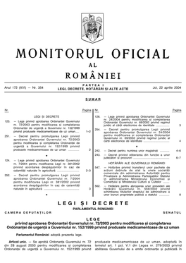 Monitorul Oficial Partea I