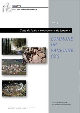 Rapport Alea « Mouvements De Terrain