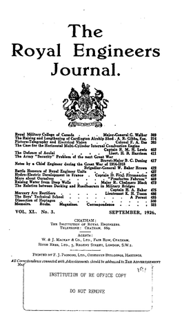 The Royal Engineers Journal