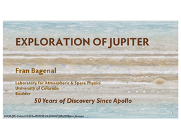 Exploration of Jupiter