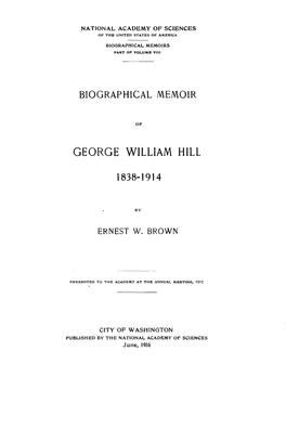 George William Hill