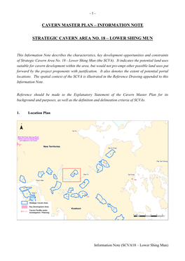 Information Note Strategic Cavern Area No. 18 – Lower Shing