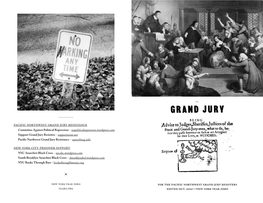 Pacific Northwest Grand Jury Resistance New York City Prisoner Support