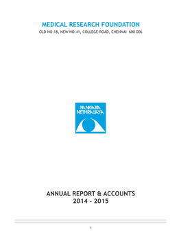 To View the Annual Report 2014-2015