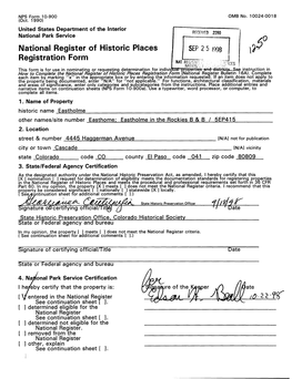 National Register of Historic Places Registration Form (National Register Bulletin 16A)