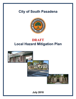 City of South Pasadena Local Hazard Mitigation Plan