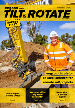 An Ideal Solution for Engcon Tiltrotator Remote Rail Projects